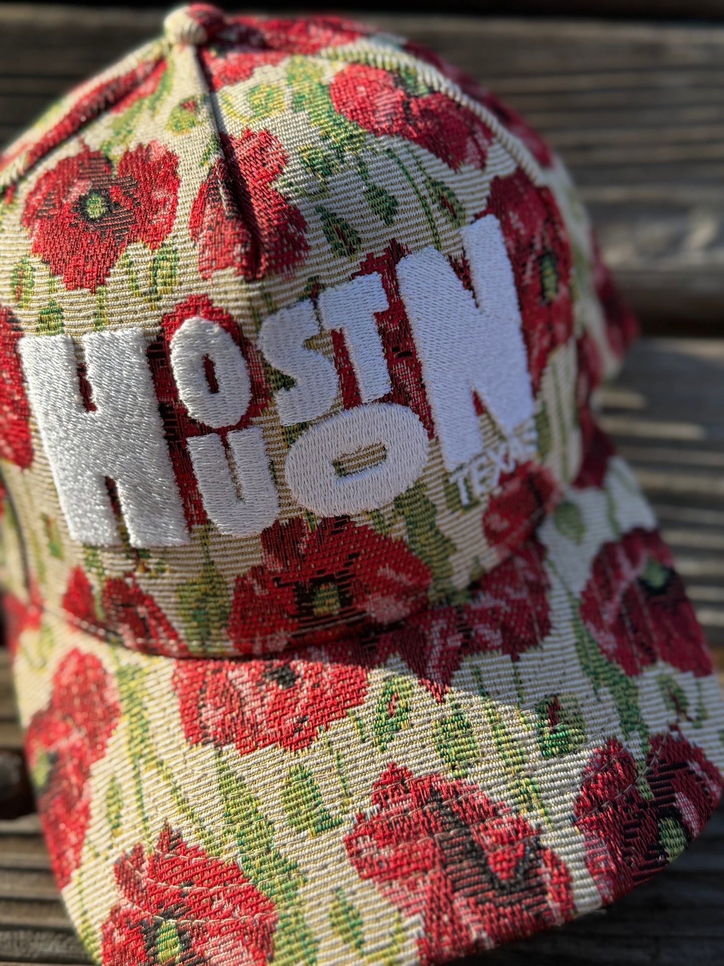 Houston Red Poppy Snap back