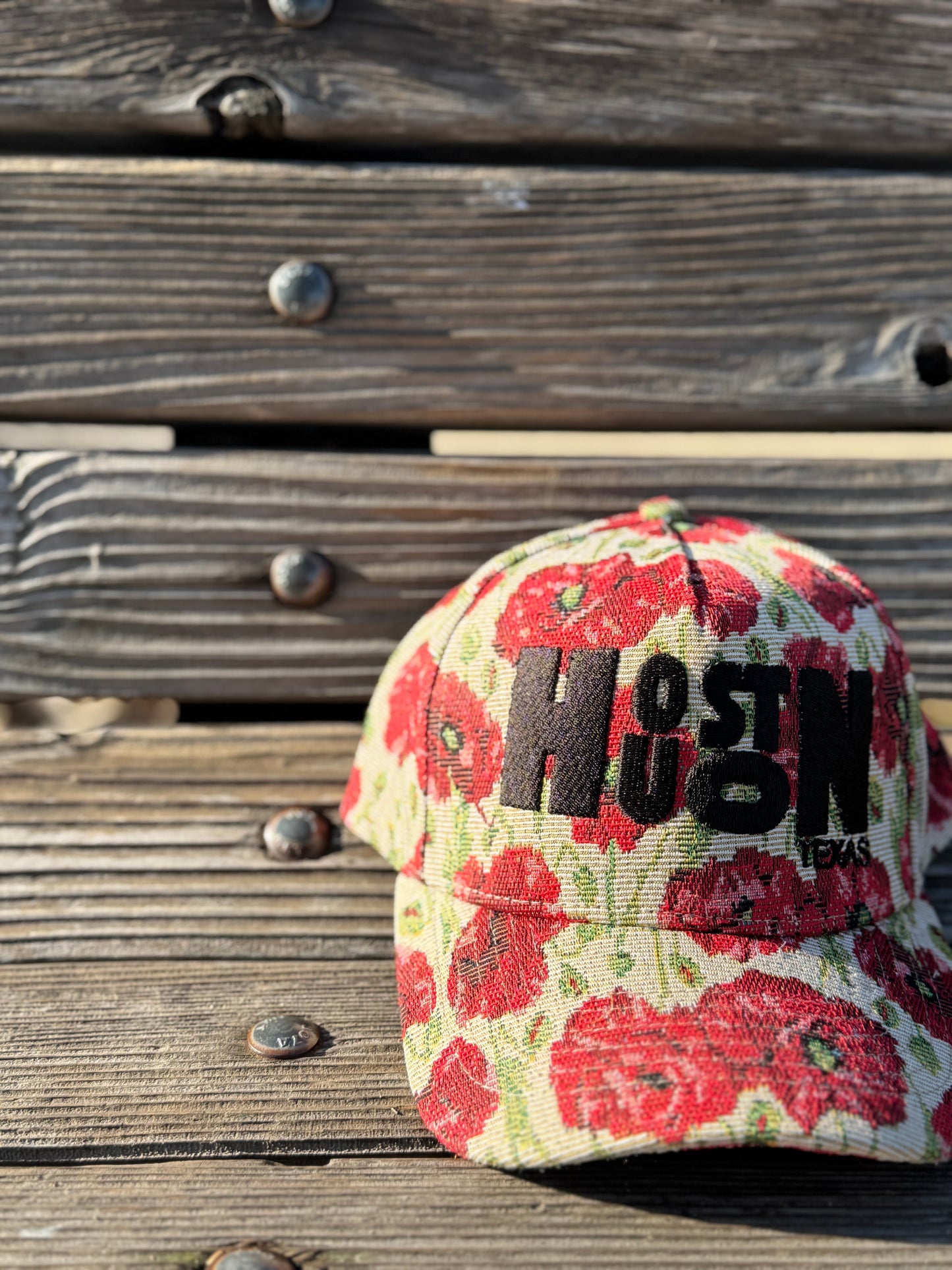Houston Red Poppy Snap back